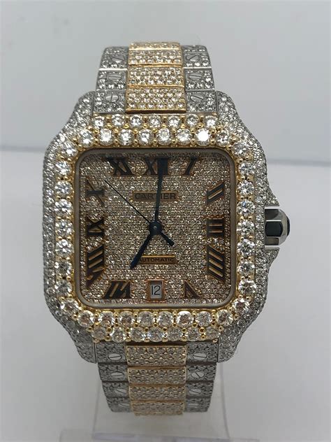 iced out cartier watch fake|counterfeit cartier watches.